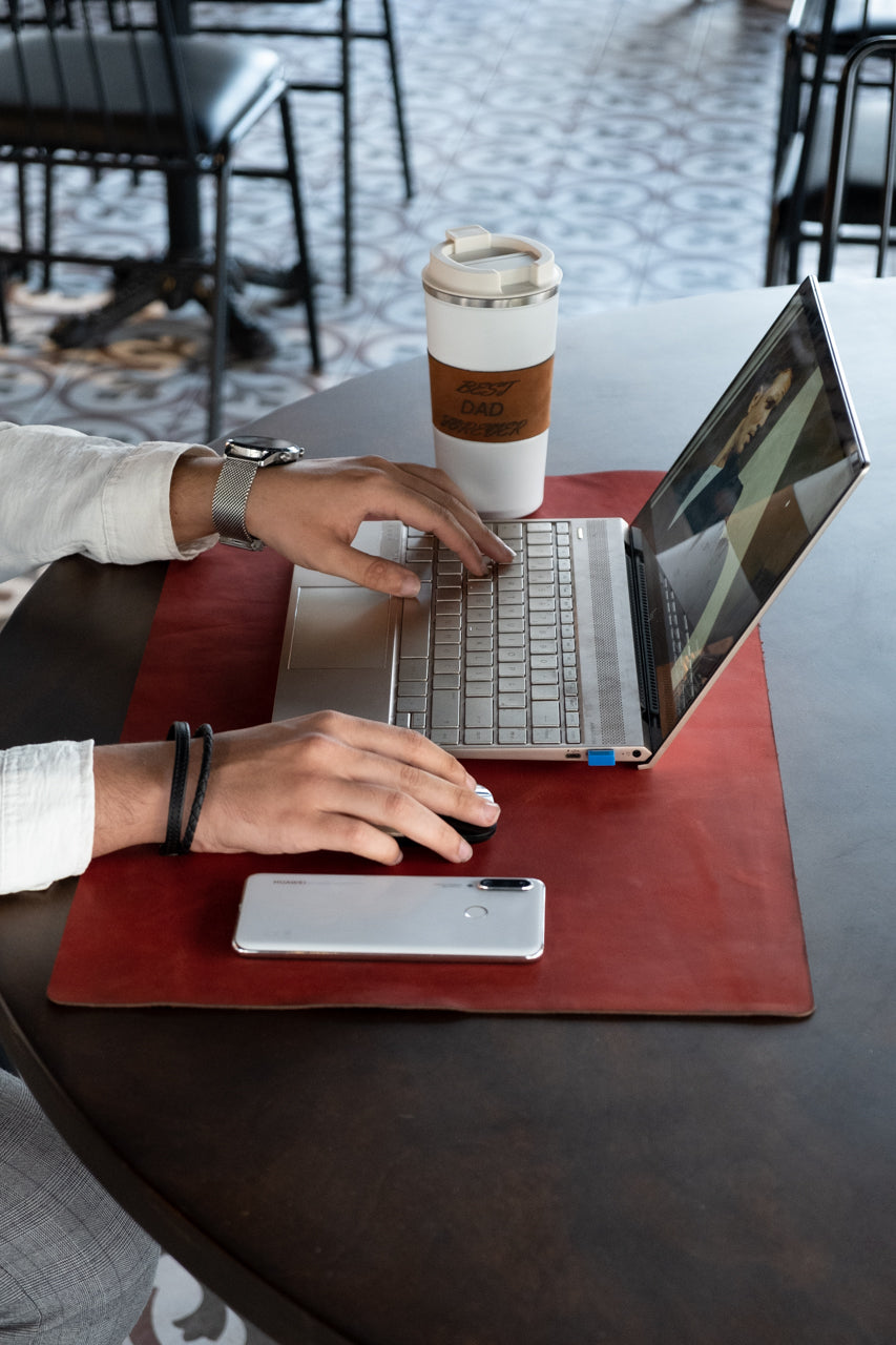 Personalized Leather Desk Pad