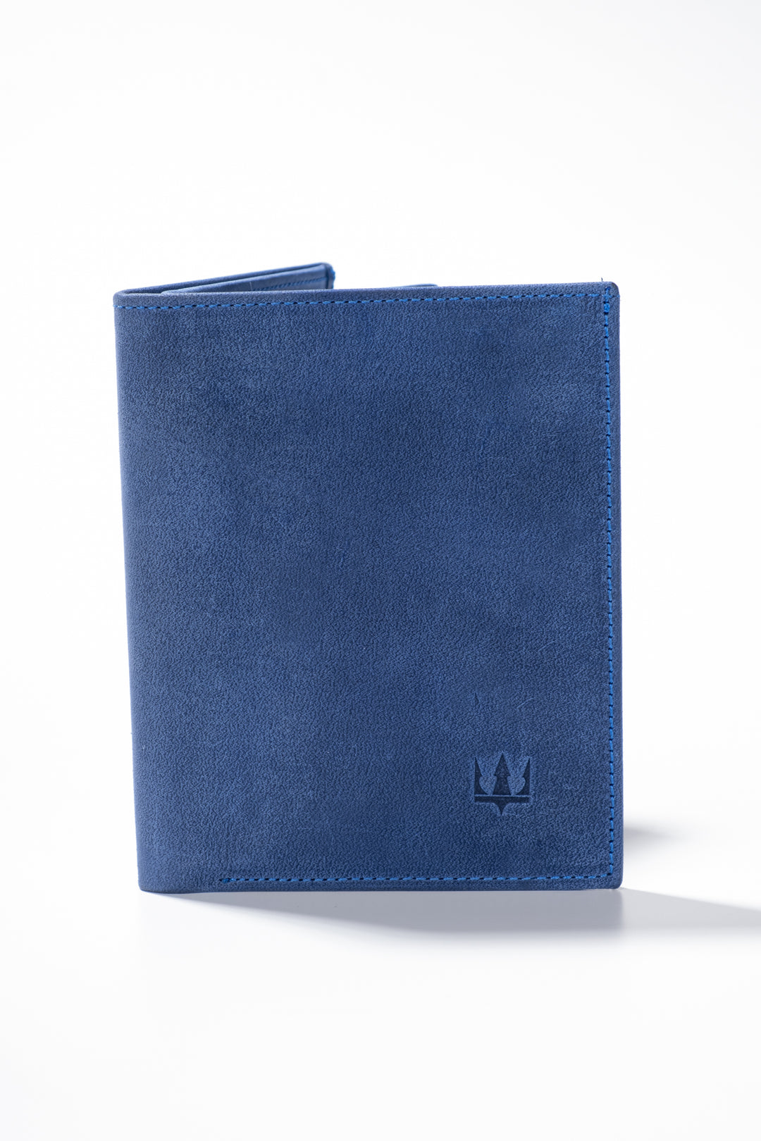 Navy Blue Taiga Leather Handmade Custom Mens Wallet -  Denmark